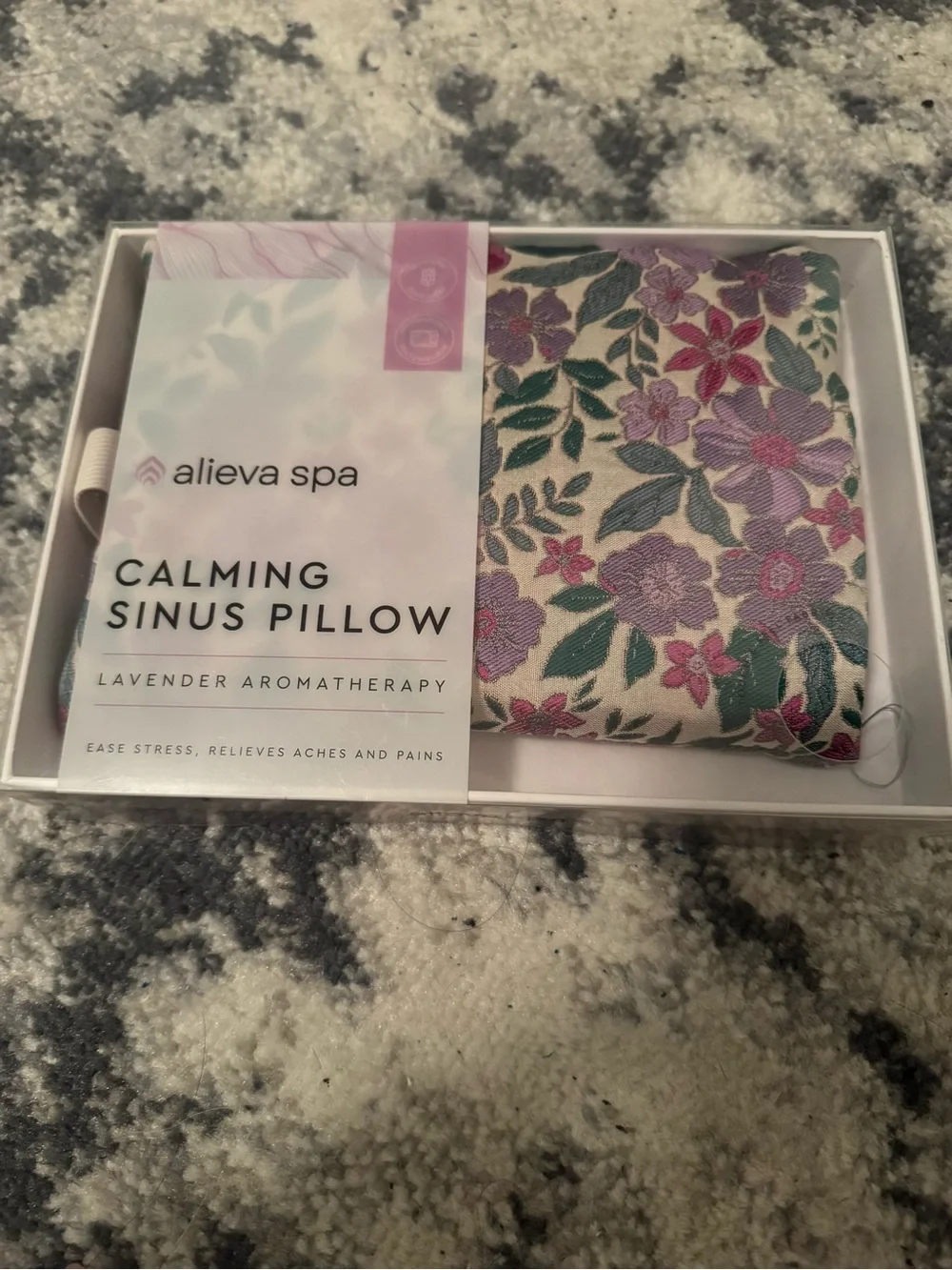 Alieva Spa Calming Sinus Pillow - Lavender Aromatherapy